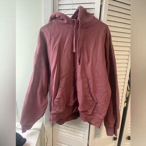 H&M Men's Maroon Hoodie Sweater